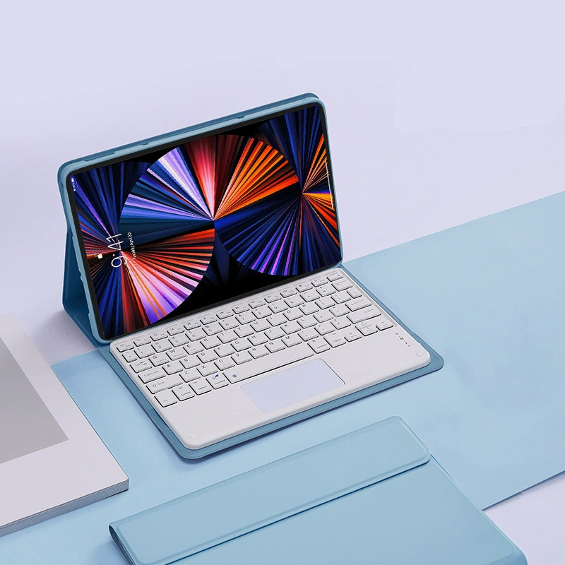 Клавиатурный чехол (Lenovo) Tab M11 TB-330FU/331FC — Bluetooth клавиатура с подсветкой и сенсором, кожаный чехол