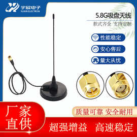 2.4g 5.8G LTE外置高增益LORA全网通数据采集器 充电桩小吸盘天线