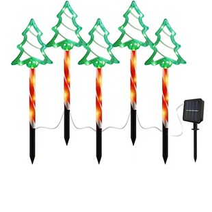 New Christmas Five-pointed Star Snowflake Floor Lamp Santa Claus Courtyard Arrangement Holiday Decoration Floor Lawn Lamp