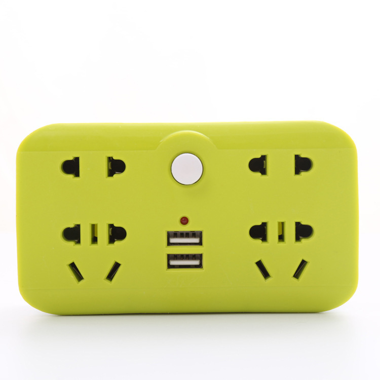 无线插头转换器 开关智能usb插排 10A转换插座插头厂家批发