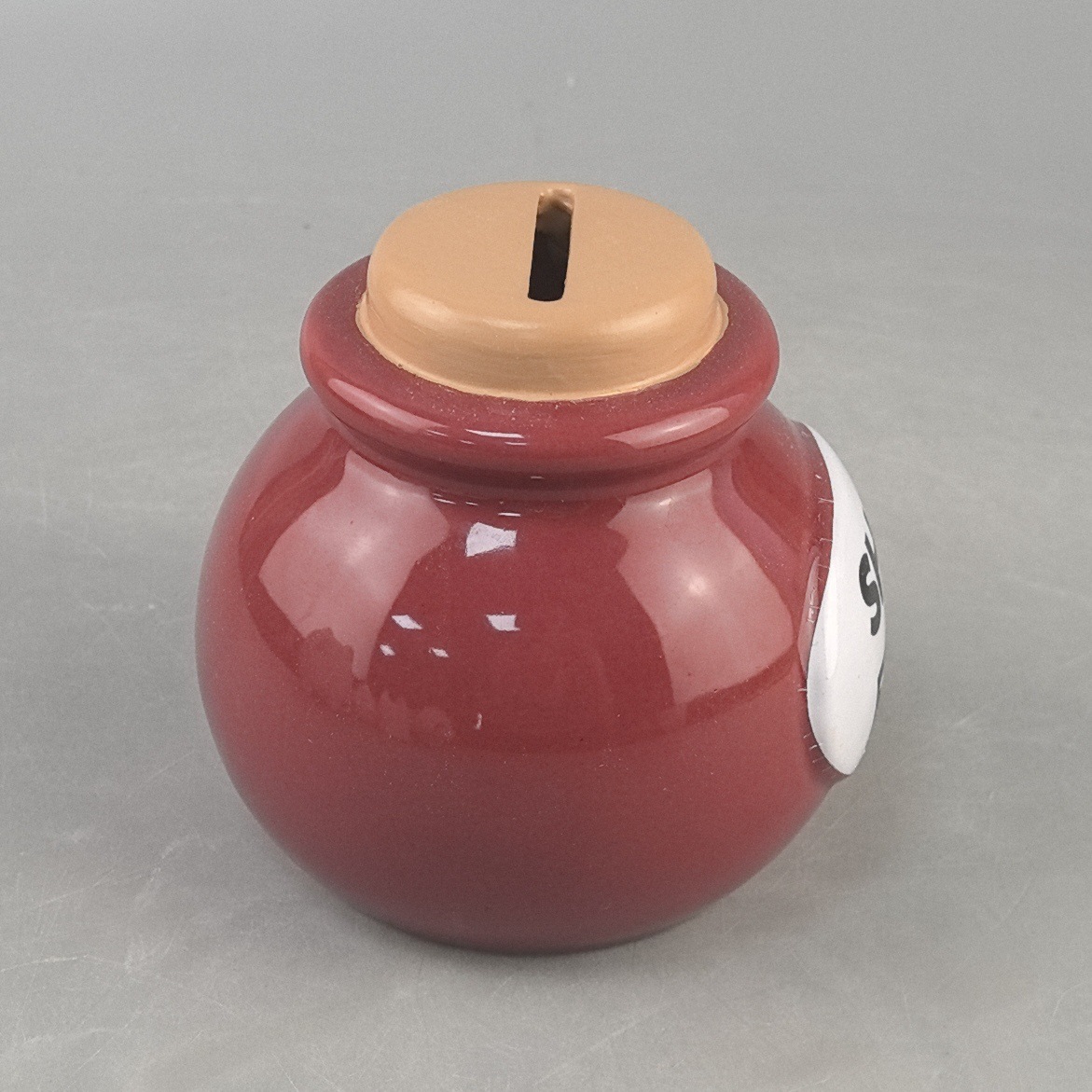 La hucha de bolas de cerámica solo puede entrar y no puede ser personalizada, artesanías creativas, decoraciones para el hogar, cerámica personalizada