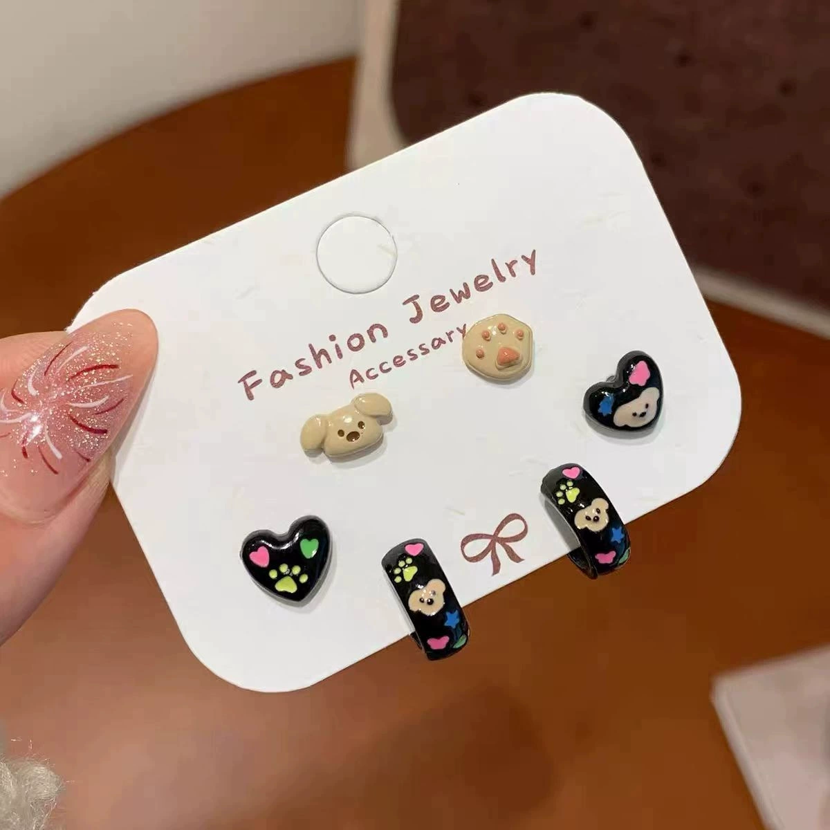 Earrings, jewelry, small design set, high-end