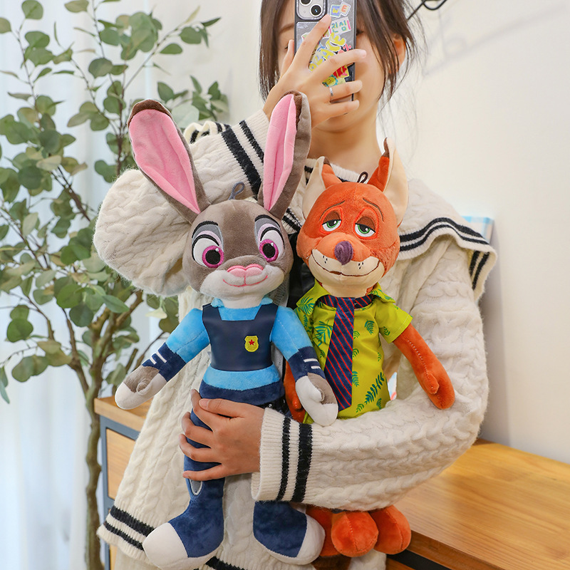 Foreign Trade Crazy Animal City Plush Toy Doll Fox Nick Rabbit Judy Girl Gift Children's Rag Doll