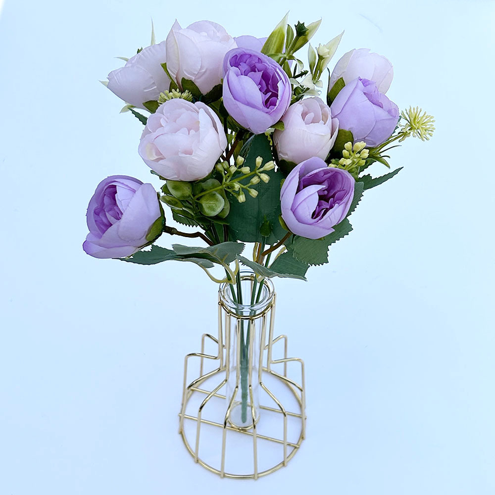 Artificial Peony Buds Decorative Silk Flowers For Wedding Decor_voghion.com