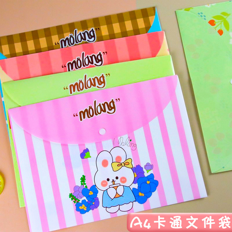 Lindo estudiante fresco A4 Archivo de papel bolsa de información de almacenamiento de Oficina Creativa bolsa de archivo carpeta al por mayor