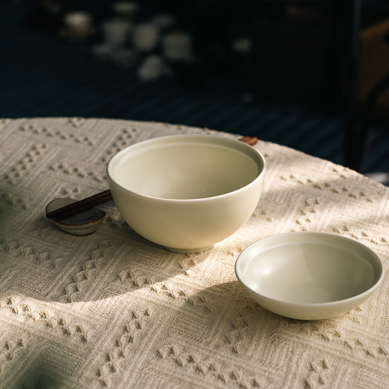 Shihuijin Jingdezhen Matte 5-inch Rice Bowl Home Japanese Crude Solid Color Simple Eating Bowl Shihuijin Jingdezhen Matte 5-inch Rice Bowl Home Japanese Crude Solid Color Simple Eating Bowl