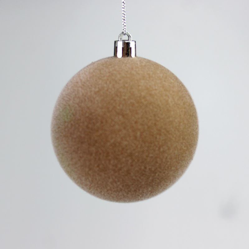 Bolas de Navidad multicolores flocado fabricantes de bolas de Navidad árbol de Navidad colgando bolas de decoración de vacaciones en stock al por mayor image 16