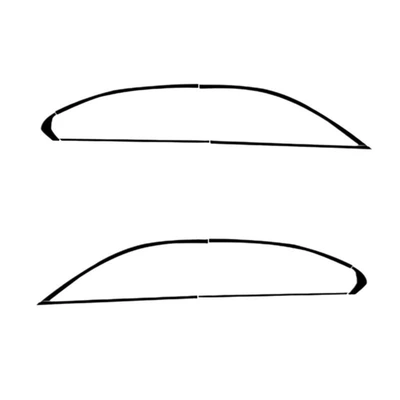 Şüşə kənarı xromları/moldingləri: Window Door Frame Black Trim