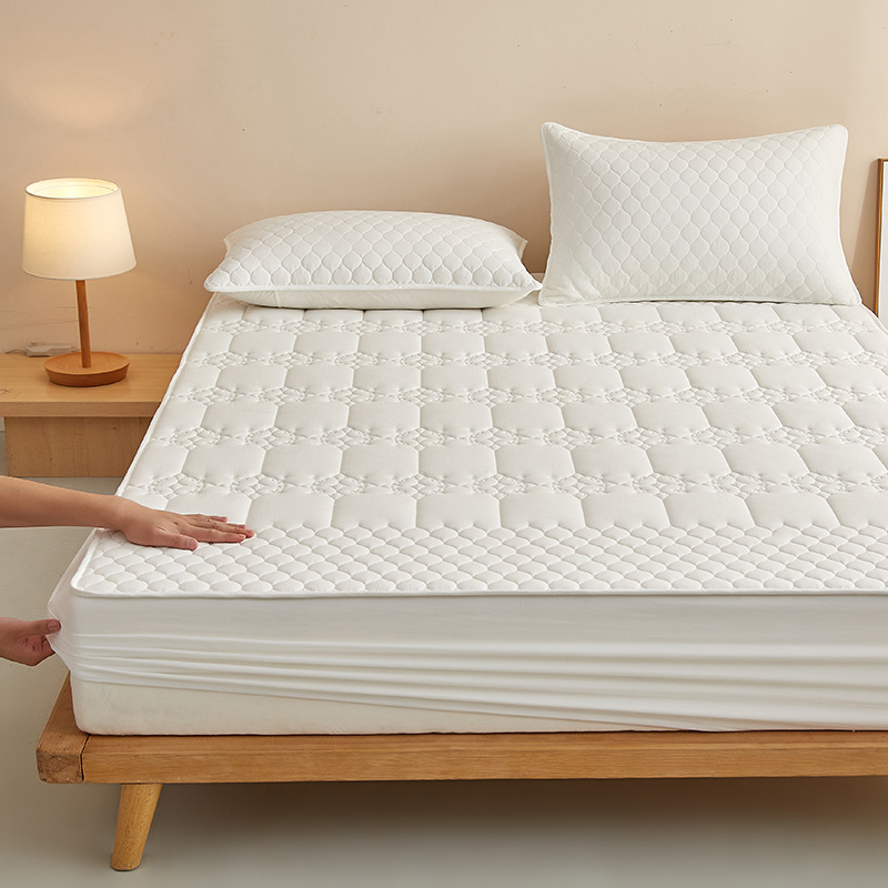 Una cama impermeable a prueba de orina tipo cuatro estaciones dormitorio de estudiantes cubierta de cama acolchada cubierta protectora de colchón engrosado individual y doble