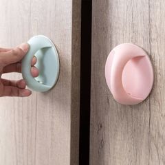 Glass door handle stick-on simple drawer seamless strong punch-free suction cup sliding door and window sliding refrigerator handle