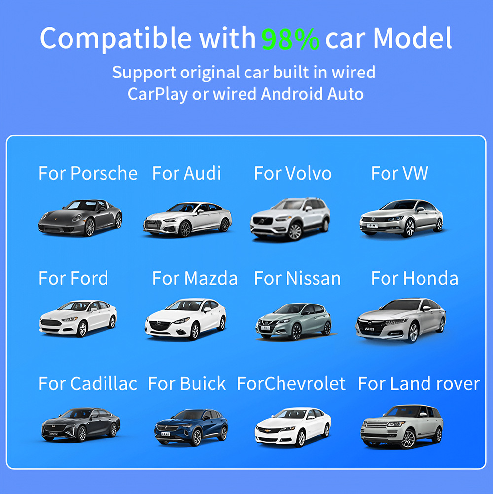 Cross-Border Car-Mounted Carplay Wired-To-Wireless Box Android Auto Car-Machine Connectivity Module Carplay Box