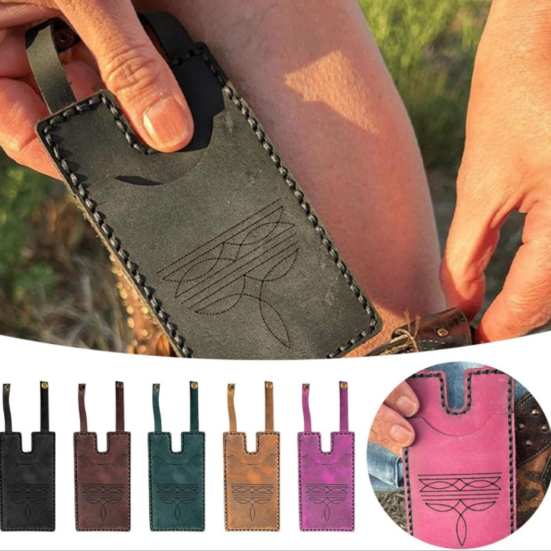 Cross-Border Snap-Button Western Boot Wallet, Handmade Credit Card Holder, Boot Strap Wallet, Vintage Boot Card Holder, Card Case, Pendant