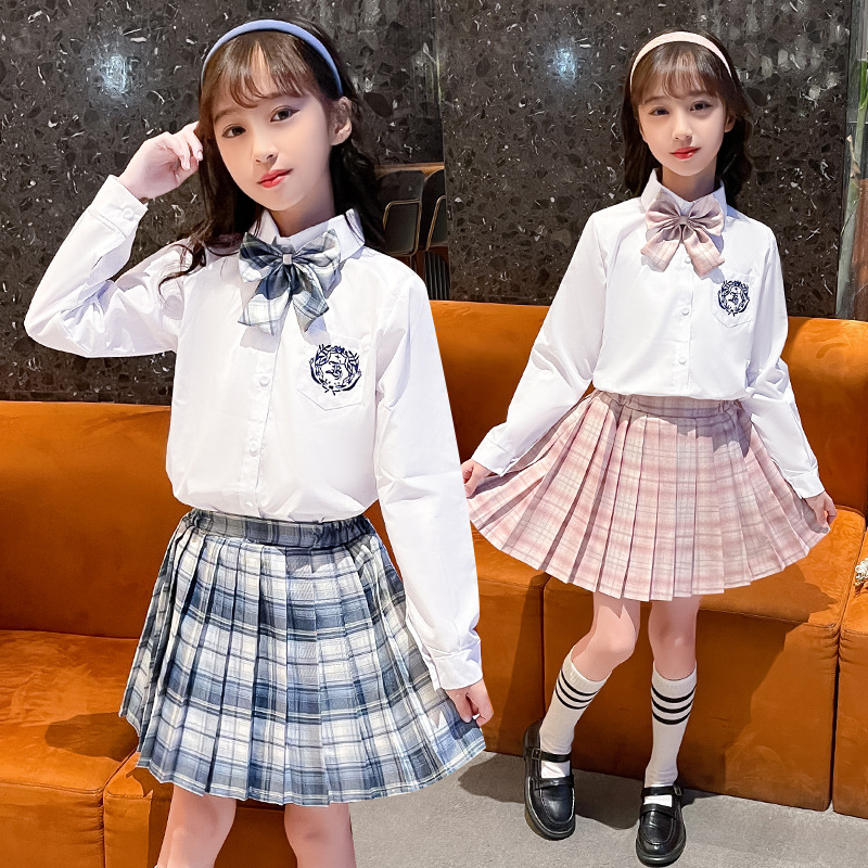 Girls' dress summer clothes children's princess dress summer jk uniform all suit College wind Net red sun series middle and big children