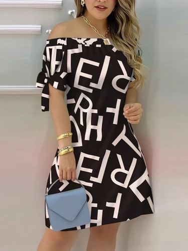 Cross-border Amazon AliExpress independent station fashionable sexy women's printed dress