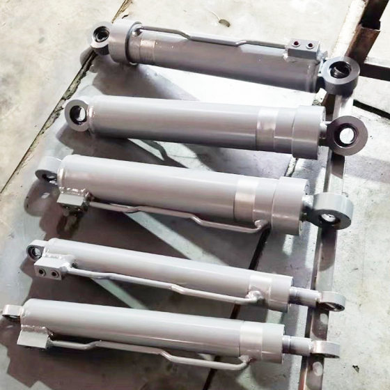 Double-Ear Engineering Hydraulic Cylinder Engineering Machinery Hydraulic Oil Top Retractable Adjustable Cylinder Multi-Stage Hydraulic Cylinder Wholesale