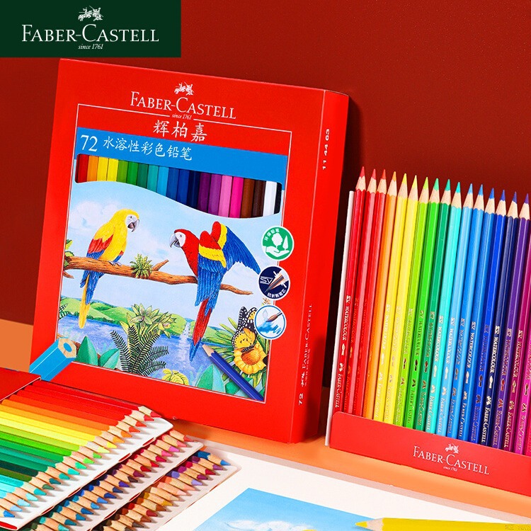 Alemania Faber-castell/Faber-Jia 12 colores 24 colores 36 colores 48 colores Color soluble en agua plomo cartón rojo