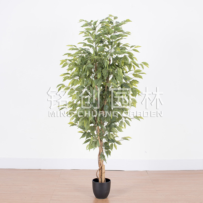 Escenografía de estilo nórdico Simulación de plantas verdes Plantas en macetas Centro comercial Simulación de decoración suave Plantas verdes falsas