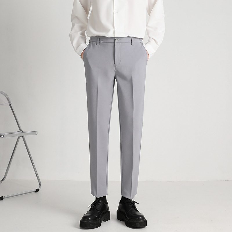 light gray/Trousers/regular