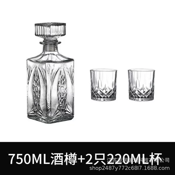 Fish pattern wine bottle (one pot and two cups)