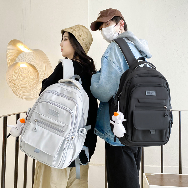 New Style Backpack for High School Girls, Backpack for College Students, High-Looking School Bag for Men, Large Capacity Korean Style Casual Backpack