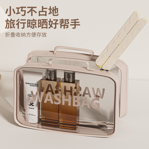 Foldable hanger travel drying clothes without trace with clips for business trips staying in hotels and guesthouses, portable clothes rack for socks