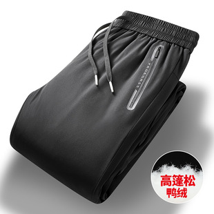 New national standard 90% white duck down pants men's thickened warm windproof cold-proof flat pants down pants men's