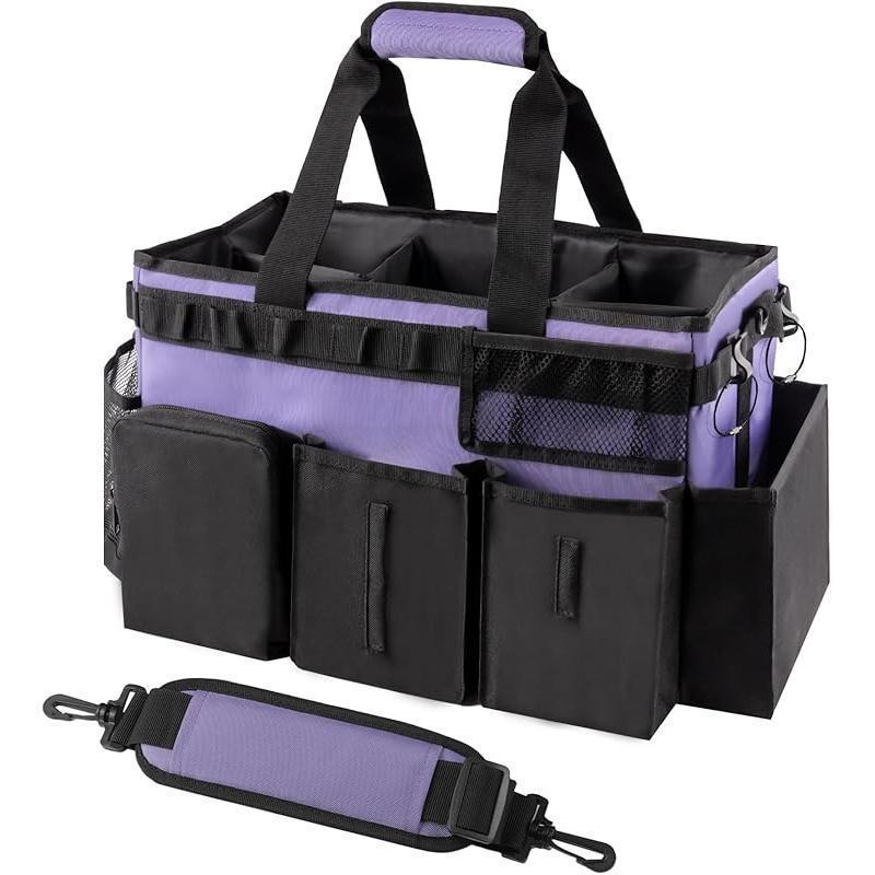 Wearable Cleaning Caddy Bag Supplies Organizer with Handle &|undefined