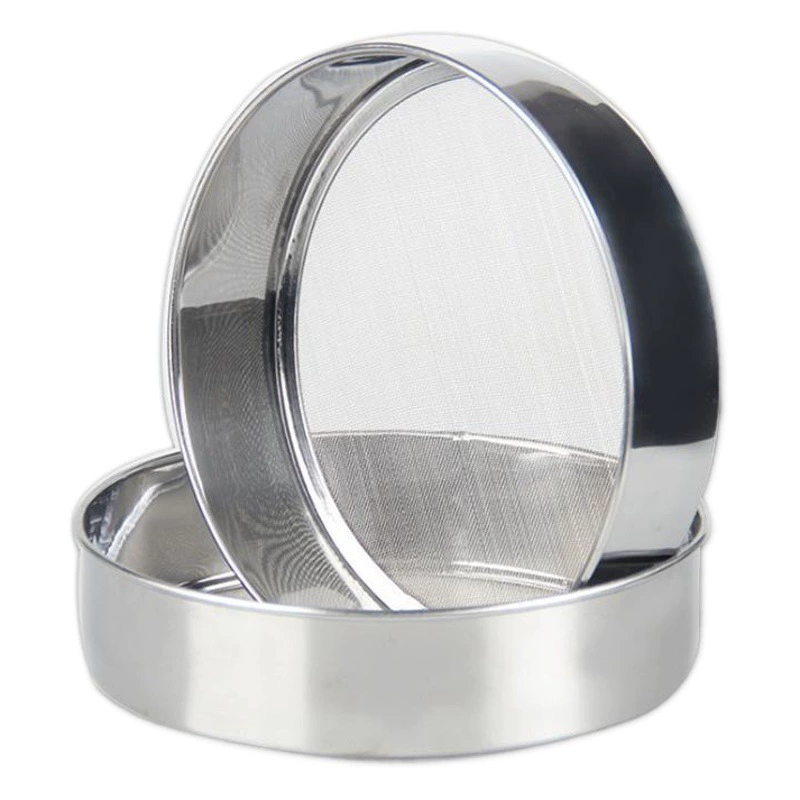 Инструменты для выпечки Кухня Сито для муки из нержавеющей стали Ручное круглое сито для муки 40 сетка Сито для мелкого Порошка