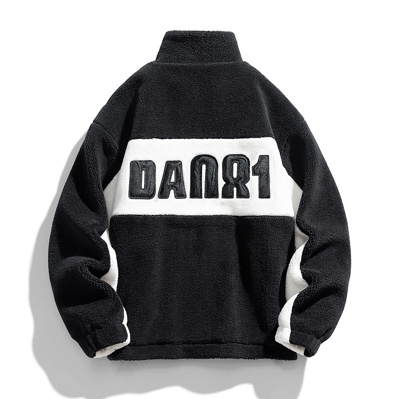 Men's Clothing spring and autumn lamb wool cotton jacket cotton clothing polar fleece jacket men's lamb wool couple_voghion.com