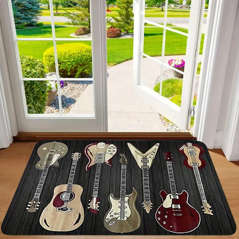 Alfombra de franela estampada, estilo playa, antideslizante, resistente a la suciedad, resistente al desgaste, alfombra para la entrada, dropshipping transfronterizo Y2.