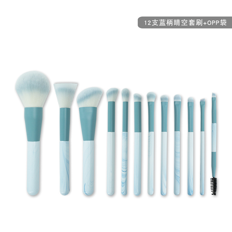 Blooming mango claro cielo maquillaje cepillo OPP conjunto