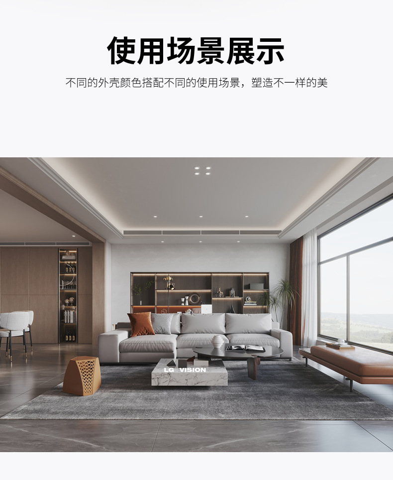Bao Ge çerçevesiz downlight, kakao yumurtası sütü bahar yağmuru lateks boyasıyla aynı renkte, parlama önleyici gömme tepe şeklinde LED spot lamba.