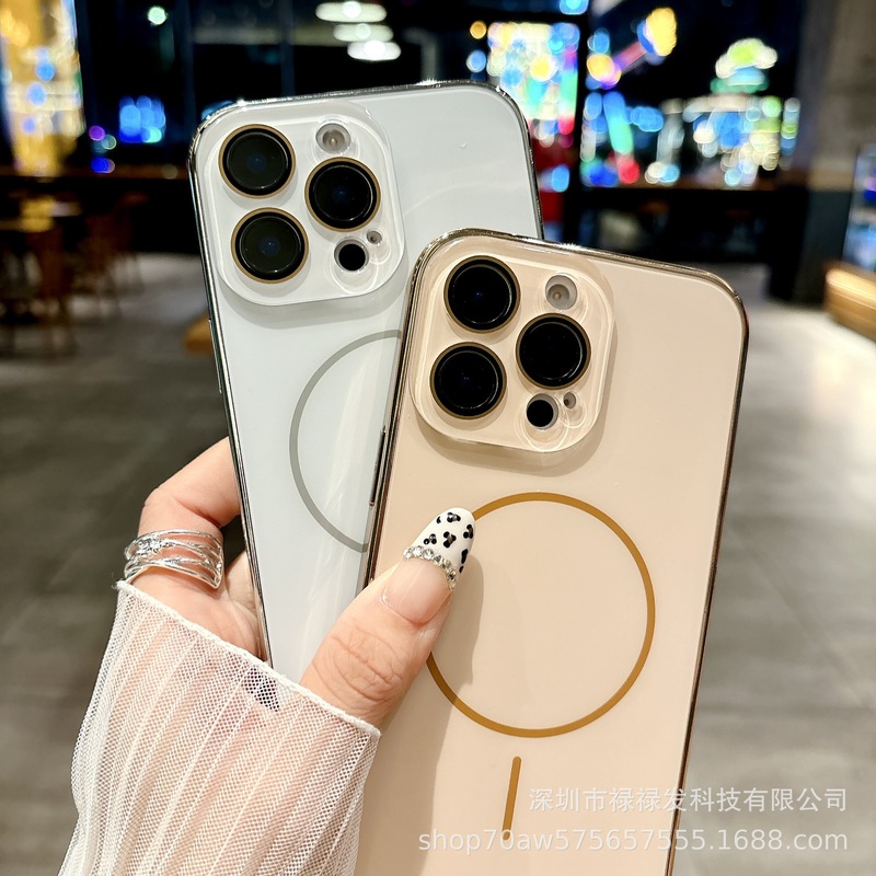細い磁気吸引リングはリンゴ16promaxag電気めっきのつや消しの携帯の箱のiPhone15の全カバーの保護カバーを適用します。|undefined