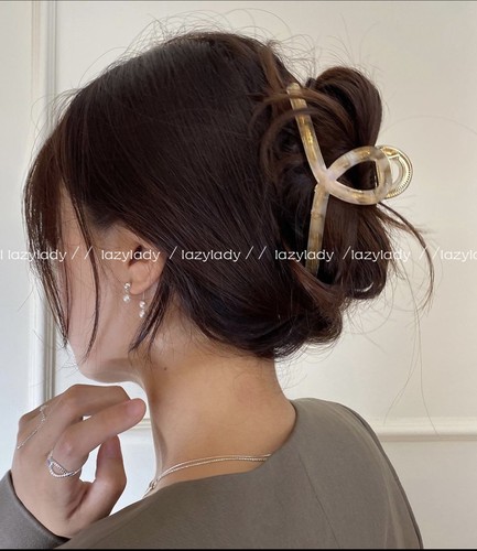 High-end cross-grip women's summer large shark clip back of the head hair clip  new high-end clip headwear