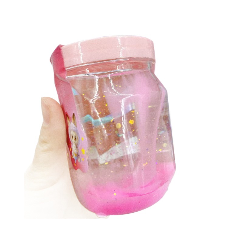 Lodo de dibujos animados de lápido colorido transparente de alta transparencia precio de subida Slime DIY hecho a mano material descomprimido lote de juguetes