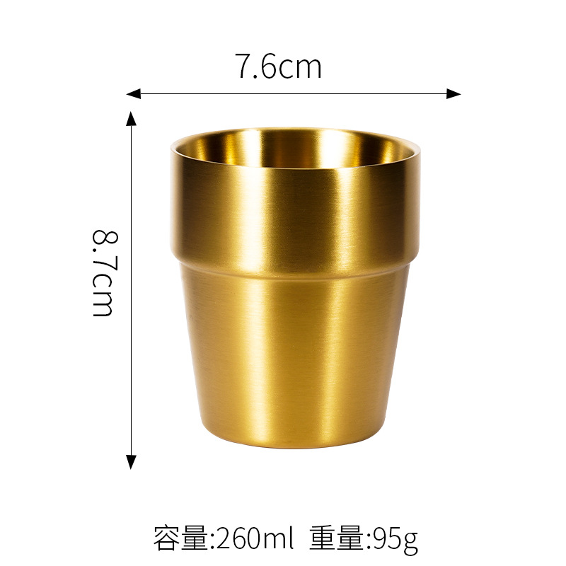 260ML 더블 스텝 컵 (금)