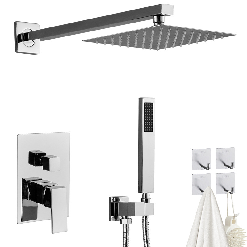 2단 거울 사각 숨겨진 샤워 세트