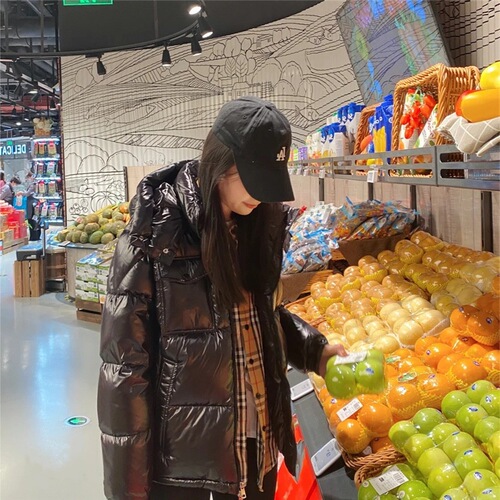 2025 New Mengjia Winter Down Cotton Jacket for Men and Women Cross-border Korean Version Classic Loose Thick Couple's Outerwear