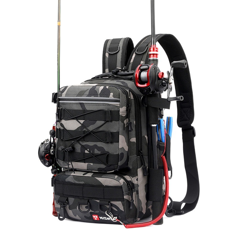 Nueva bolsa de señuelo, bolsa de pesca de un y dos hombros, bolsa multifuncional de cintura, bolsa deportiva de gran capacidad para el exterior, bolsa de pesca para equipo de pesca