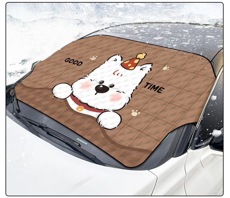 Blue Rain New Product Car Windshield Snow Cover, Winter Snow Shield, Small Car Anti-Frost Cover, Sunshade