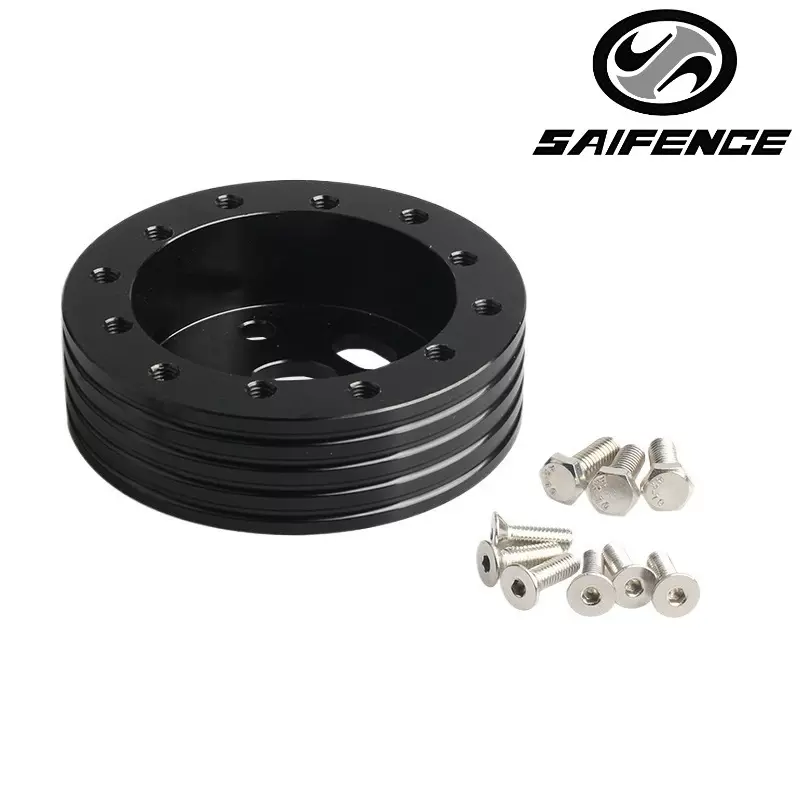 厂家直供跨境改装方向盘垫高块0.5 1英寸6孔转3孔方向盘孔位适配