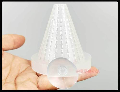 Aquarium red worm cup feeder fish worm nematode cup blood worm cup plastic funnel feeding ring glass plastic feeding cup