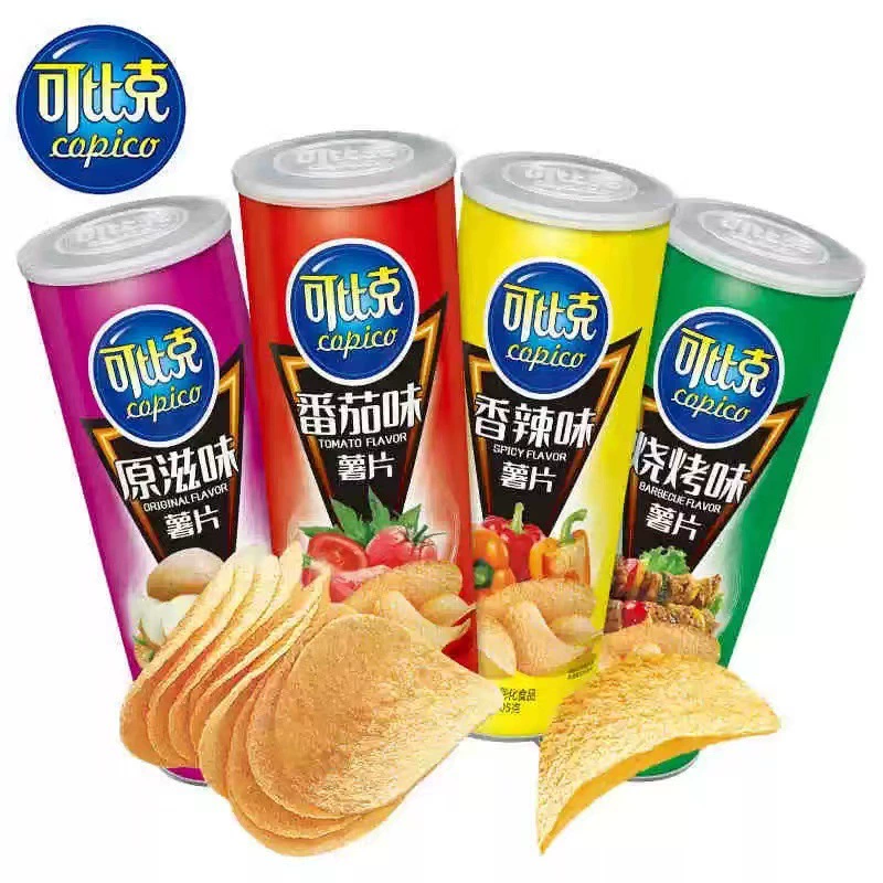 Картофельные чипсы Daliyuan Cobic 105 г бочкообразные картофельные чипсы 24 бочки Оптовые студенческие пыхтые закуски