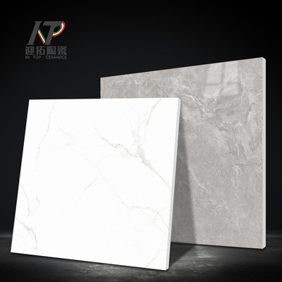哑光星光釉闪闪面卡拉拉白大理石瓷砖800X800现代风防滑墙砖地砖