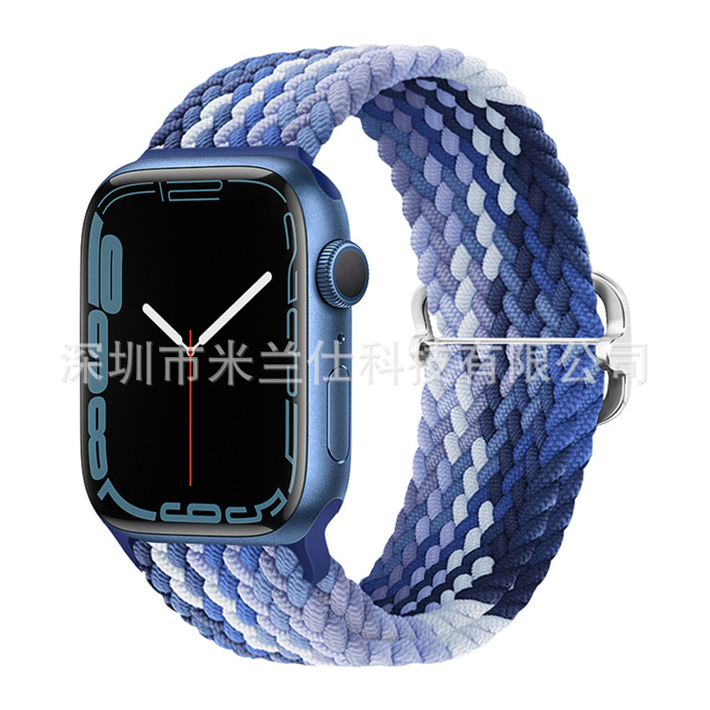 Nylon tejido para Apple iwatch456789 Apple ultra2 hebilla deslizante elástica S9 correa de reloj fabricante