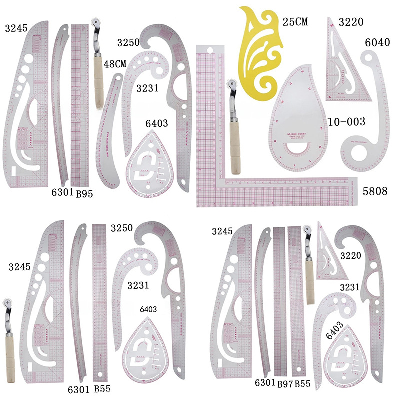 放码尺子服装比例制版制衣曲线裁剪裁缝纫工具打板套装裁缝工具