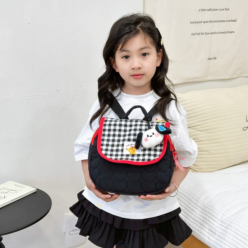 Jardín de infantes bolsas escolares coreanas lindas perros colgantes mochila para padres e hijos nueva mochila infantil de gran capacidad