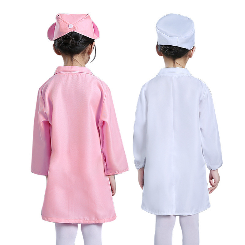 Niños en casa pequeños médicos y enfermeras juguetes juego de ropa de rendimiento ropa de trabajo juegos de rol para niños pequeños
