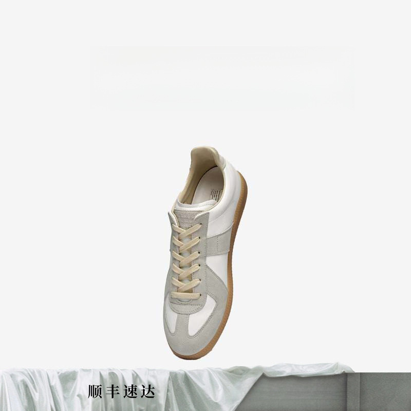German Training Shoes Margiela Mm6 Genuine Leather Flat Sneakers Women's Sports Casual Versatile Couple Shoes Unisex Models German Training Shoes Margiela Mm6 Genuine Leather Flat Sneakers Women's Sports Casual Versatile Couple Shoes Unisex Models