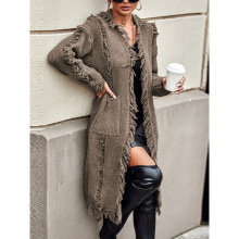 Y 88907 Lapel Tassel Knit Coat ����������֯���׿羳����